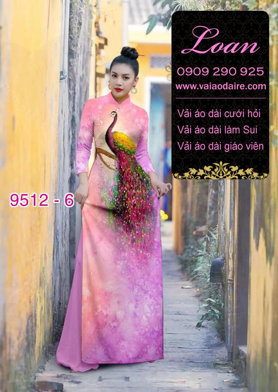 Vải áo dài chim Công Vải áo dài chim Công