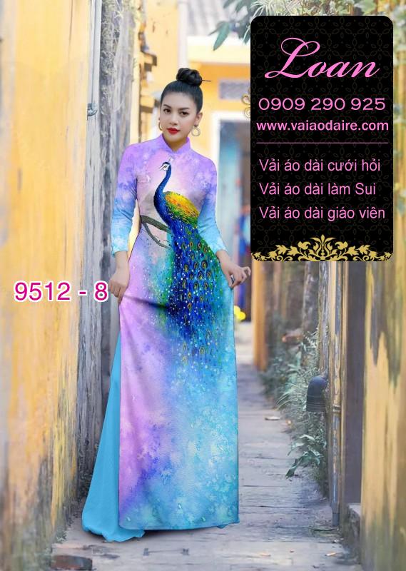 Vải áo dài chim Công Vải áo dài chim Công