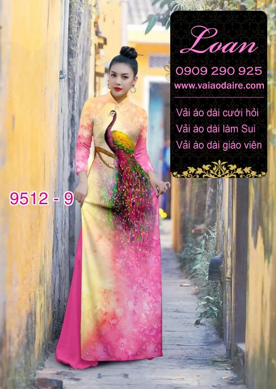 Vải áo dài chim Công Vải áo dài chim Công