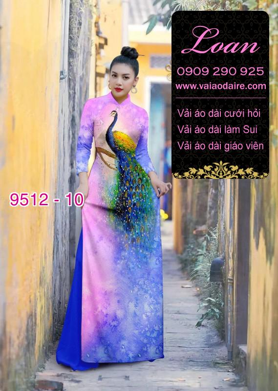 Vải áo dài chim Công Vải áo dài chim Công