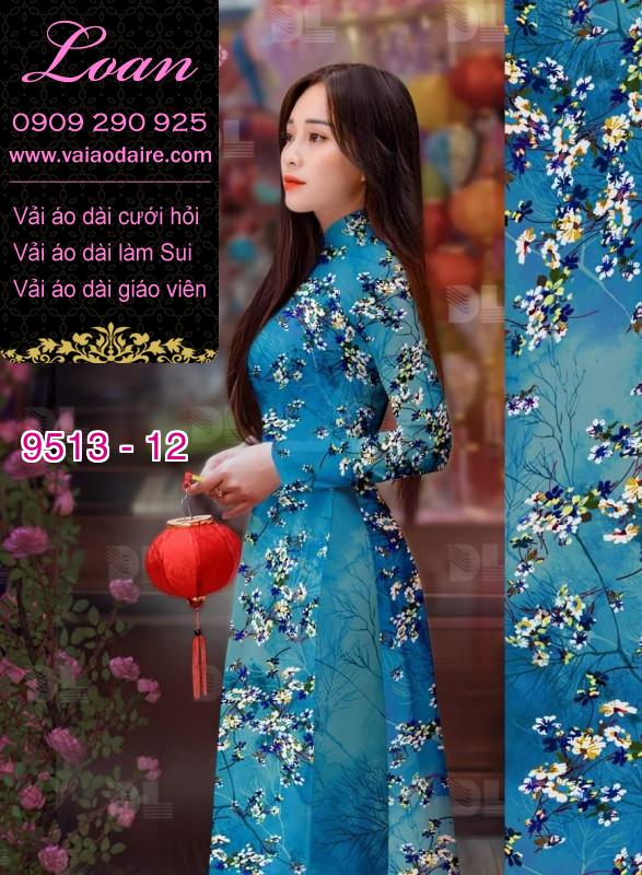 Vải áo dài hoa nhí Vải áo dài hoa nhí