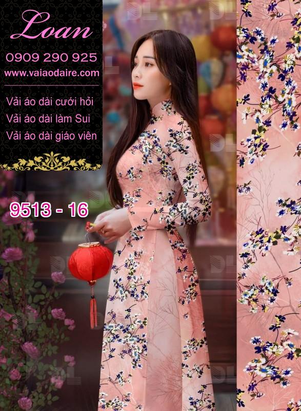 Vải áo dài hoa nhí Vải áo dài hoa nhí