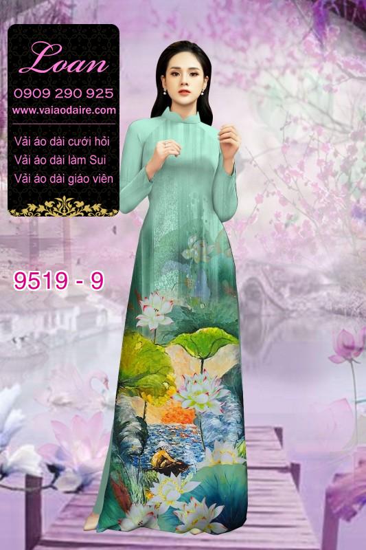 Vải áo dài hoa Sen