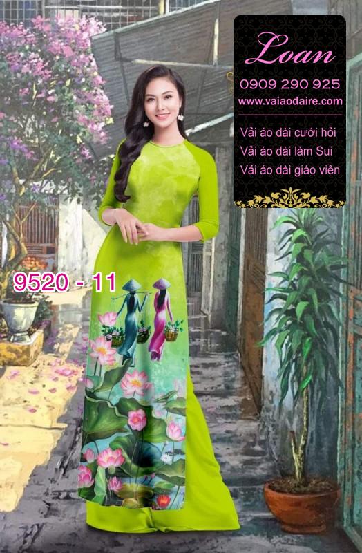 Vải áo dài hoa Sen Vải áo dài hoa Sen