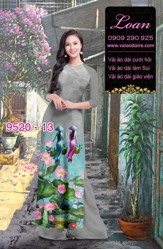 Vải áo dài hoa Sen Vải áo dài hoa Sen