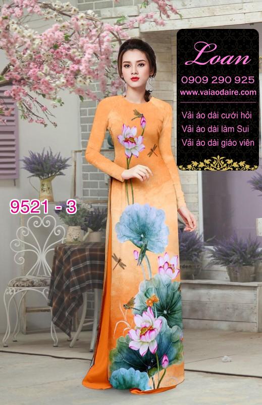 Vải áo dài hoa Sen