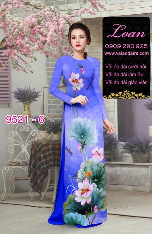 Vải áo dài hoa Sen
