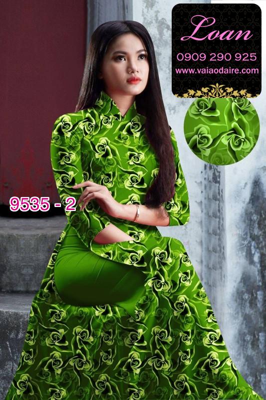 Vải áo dài hoa nhí