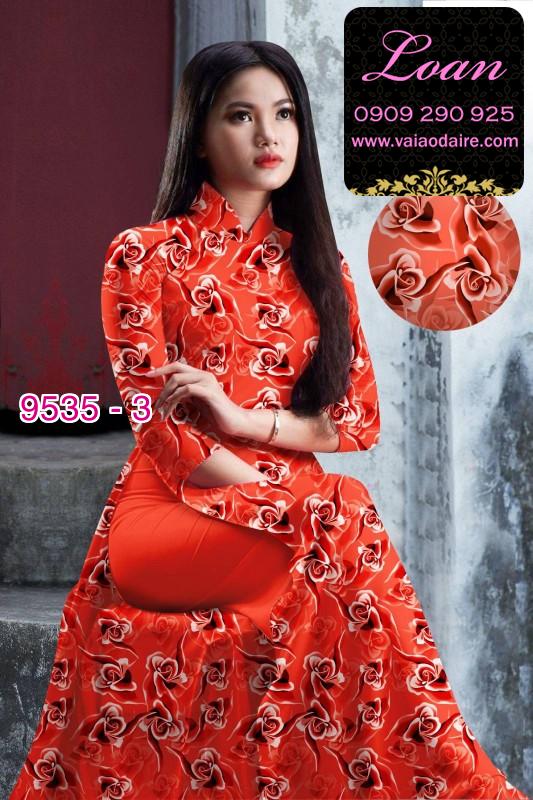 Vải áo dài hoa nhí