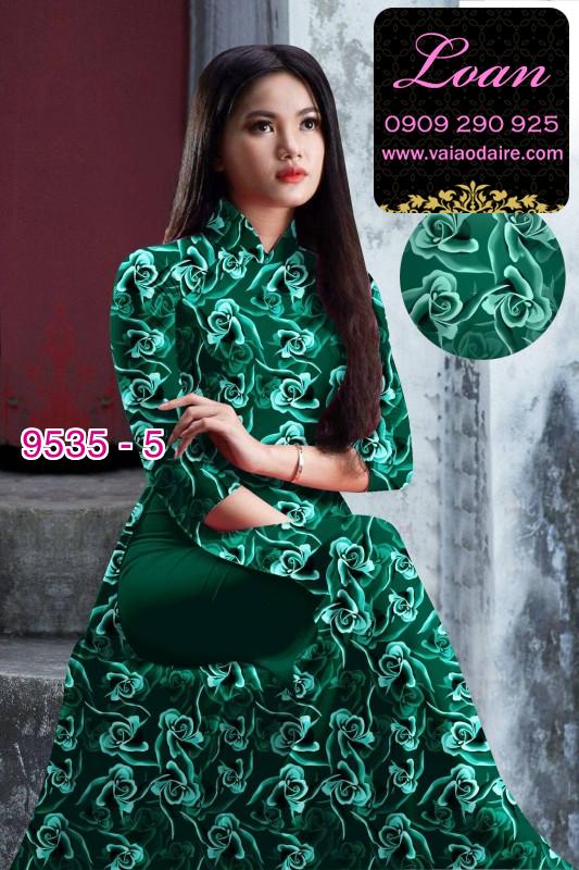 Vải áo dài hoa nhí