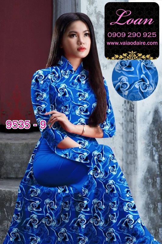 Vải áo dài hoa nhí