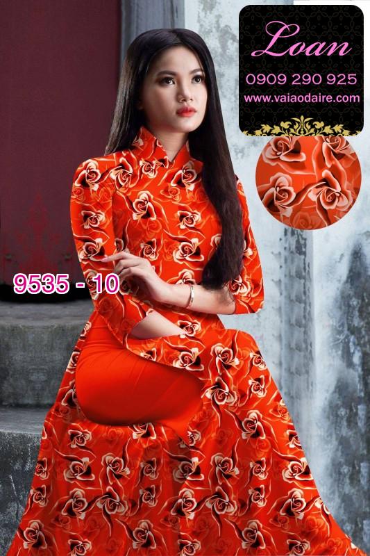 Vải áo dài hoa nhí