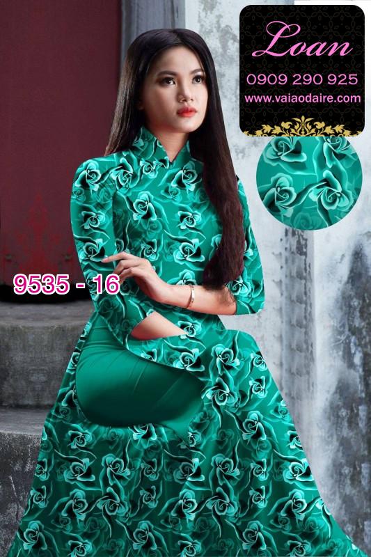 Vải áo dài hoa nhí