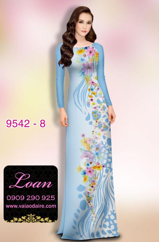 Vải áo dài hoa dây Vải áo dài hoa dây