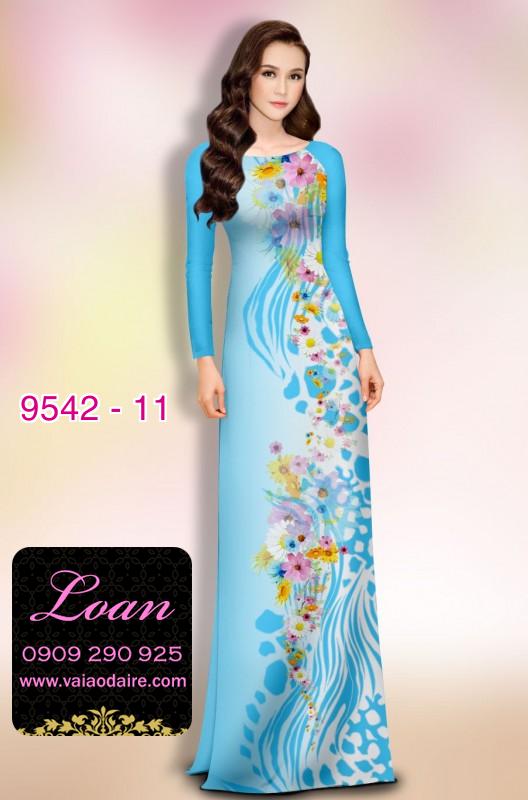 Vải áo dài hoa dây Vải áo dài hoa dây