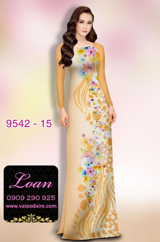 Vải áo dài hoa dây Vải áo dài hoa dây