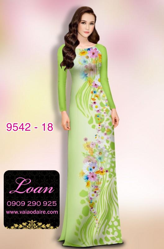 Vải áo dài hoa dây Vải áo dài hoa dây