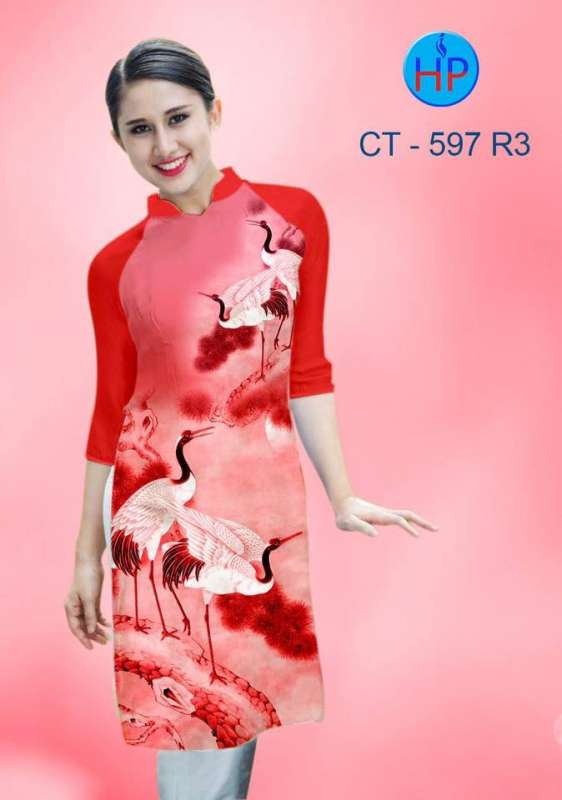 Vải áo dài Cách Tân chim Cò Vải áo dài Cách Tân chim Cò