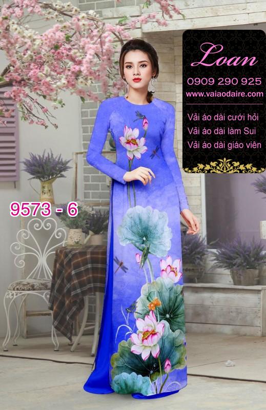 Vải áo dài hoa Sen
