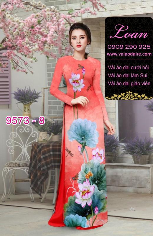 Vải áo dài hoa Sen