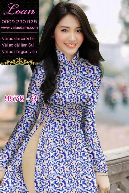 Vải áo dài hoa đều