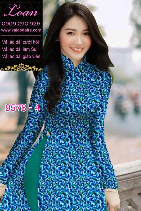 Vải áo dài hoa đều