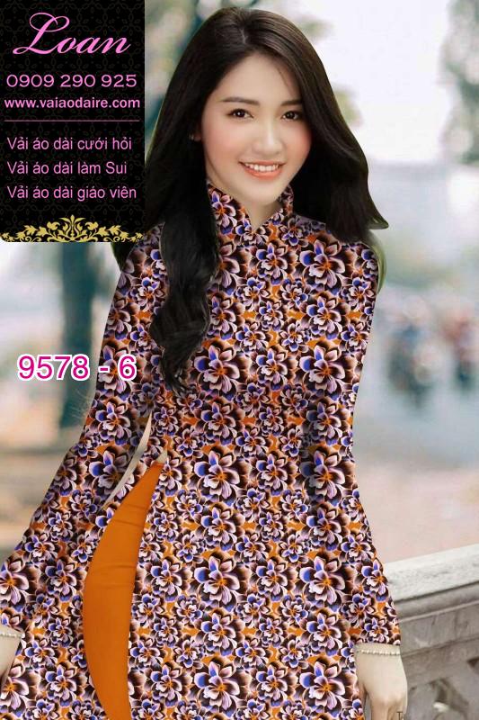 Vải áo dài hoa đều