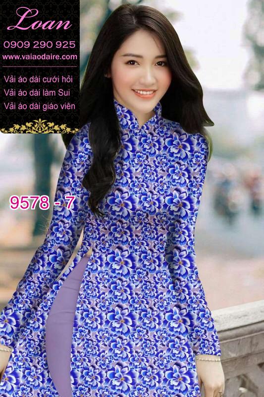 Vải áo dài hoa đều