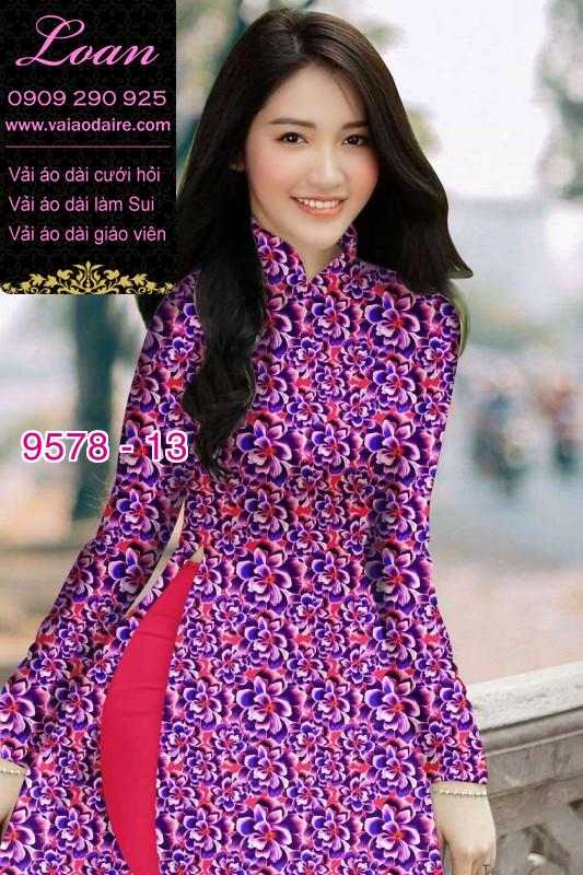 Vải áo dài hoa đều