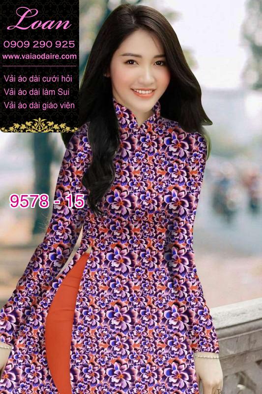 Vải áo dài hoa đều