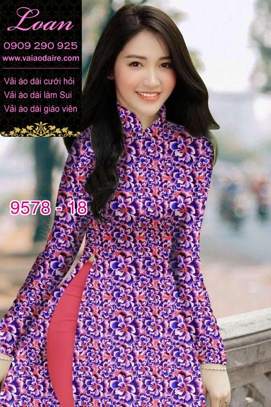 Vải áo dài hoa đều