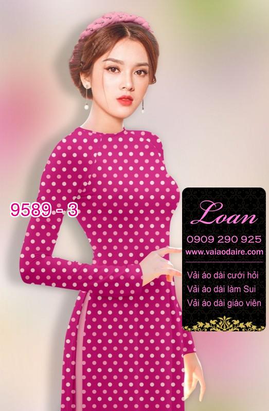 Vải áo dài chấm bi