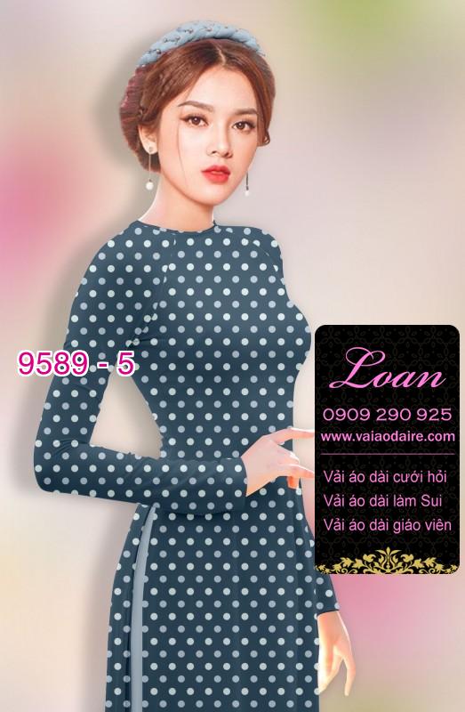 Vải áo dài chấm bi