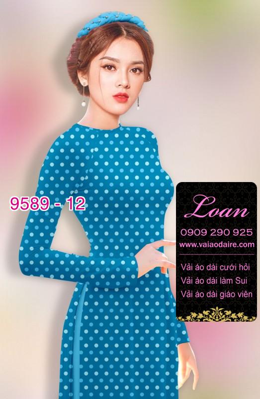 Vải áo dài chấm bi