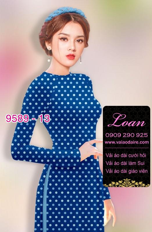Vải áo dài chấm bi