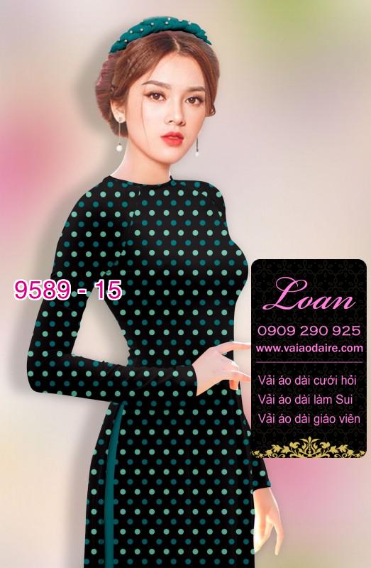 Vải áo dài chấm bi