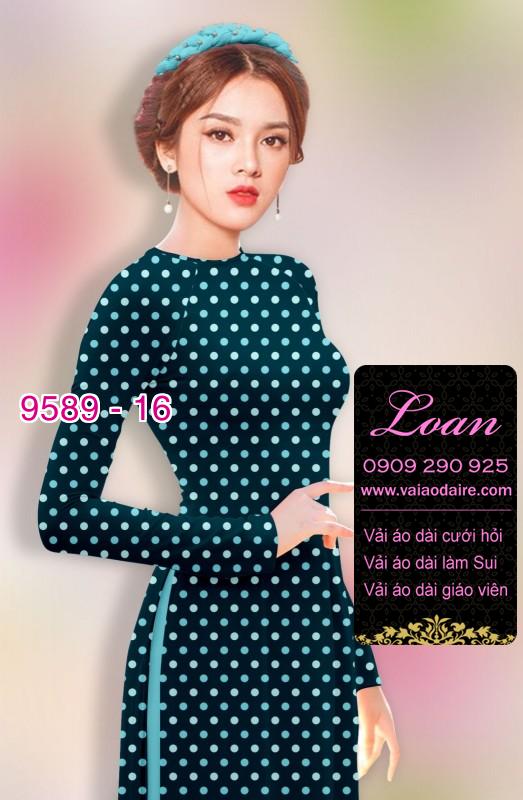 Vải áo dài chấm bi