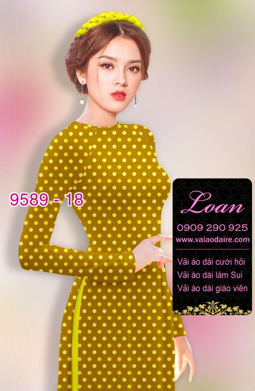 Vải áo dài chấm bi