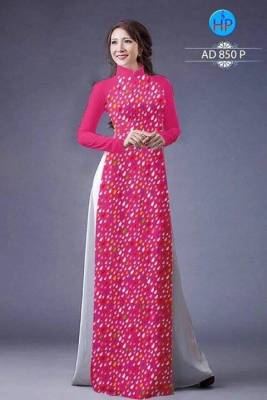 Vải áo dài chấm bi-DT 959