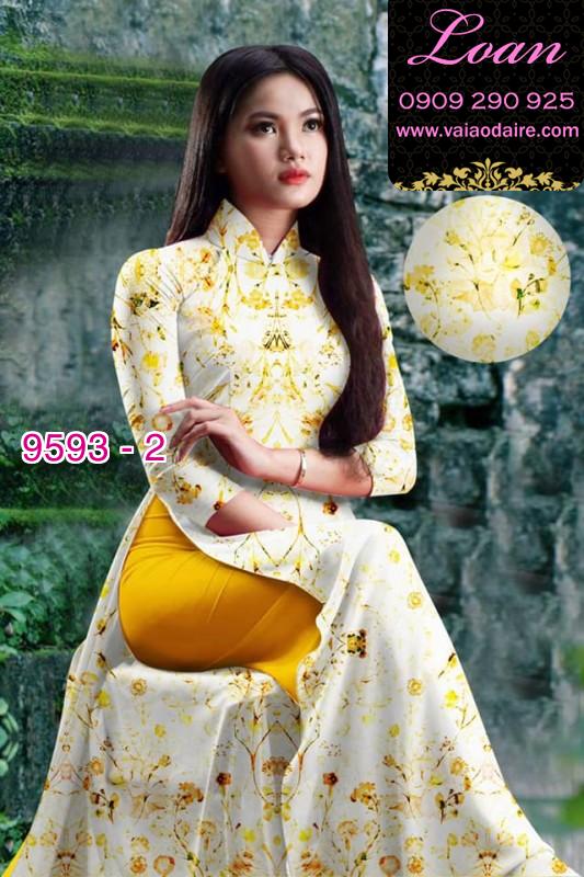 Vải áo dài hoa nhỏ