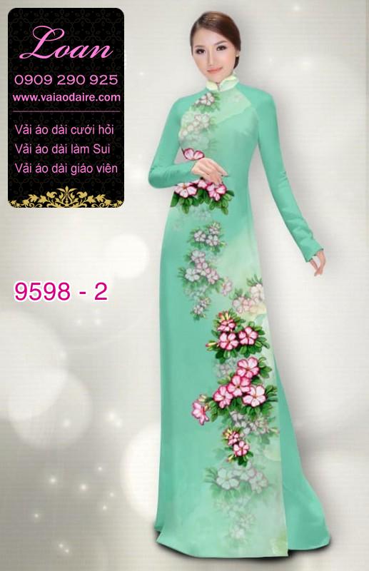 Vải áo dài hoa dây