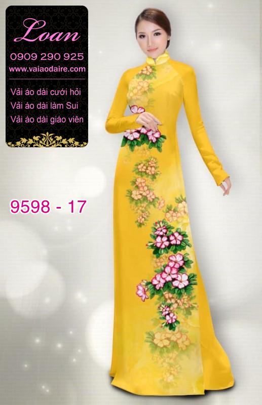 Vải áo dài hoa dây