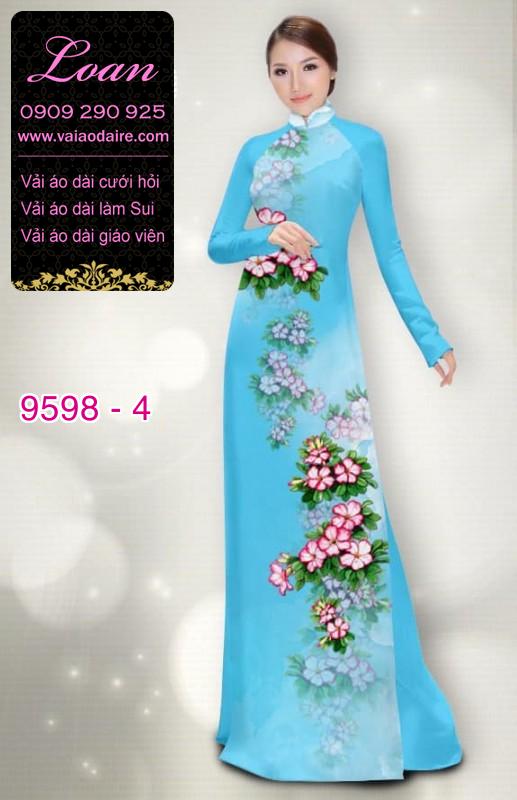 Vải áo dài hoa dây