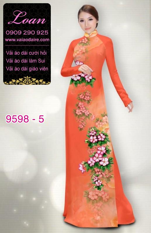 Vải áo dài hoa dây