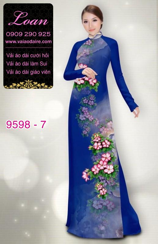 Vải áo dài hoa dây