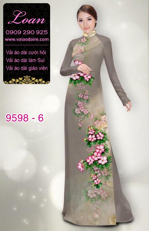 Vải áo dài hoa dây