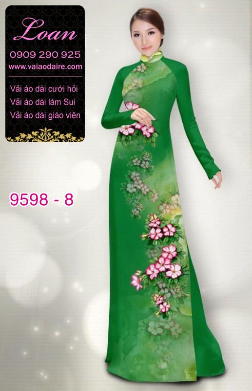 Vải áo dài hoa dây