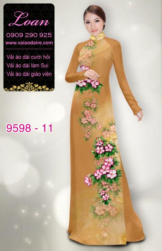 Vải áo dài hoa dây