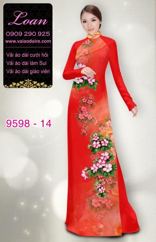 Vải áo dài hoa dây