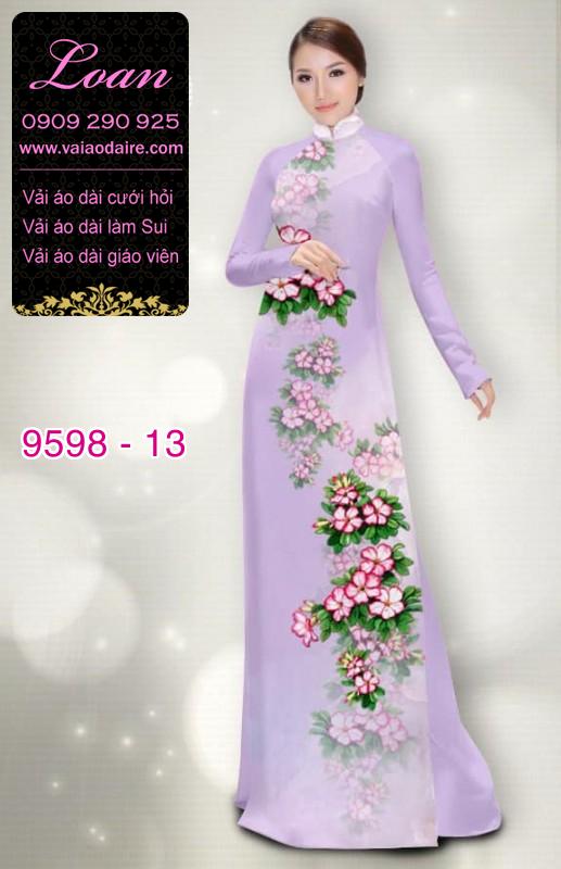Vải áo dài hoa dây